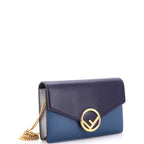 F is Fendi Envelope Wallet on Chain Leather