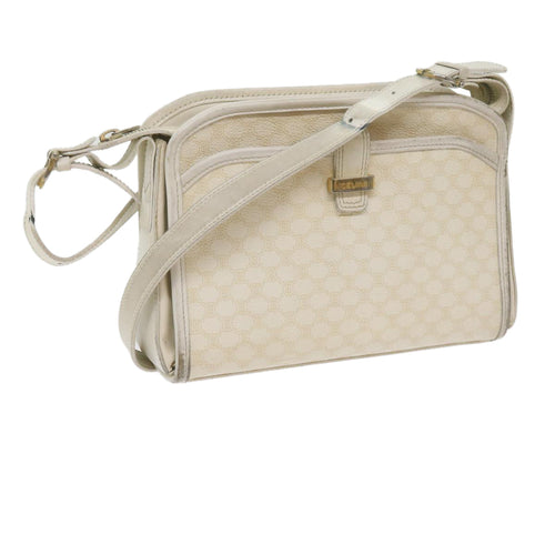 CELINE Macadam Canvas Shoulder Bag PVC Leather Whe  61105