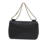 Chloe Chain Elsie Shoulder Bag Leather Black 61128
