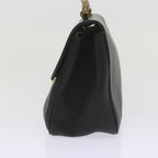 Chloe Chain Elsie Shoulder Bag Leather Black 61128