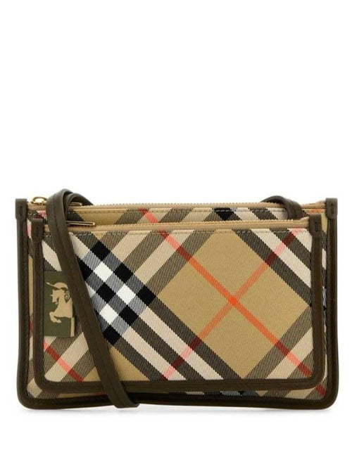 Burberry Check Cross Bag Beige