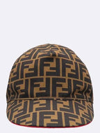 Fendi FXQ498 A6NR FF Logo Ball Cap Hat