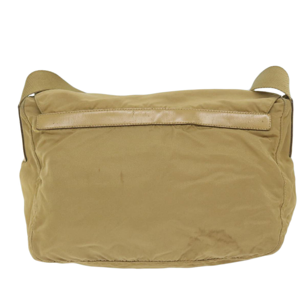 PRADA Shoulder Bag Nylon Beige  61256