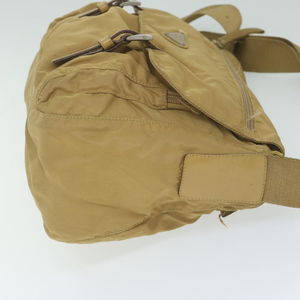 PRADA Shoulder Bag Nylon Beige  61256