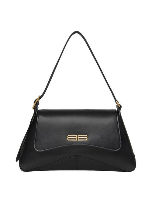 Balenciaga Box XX Medium Flap Shoulder Bag Black