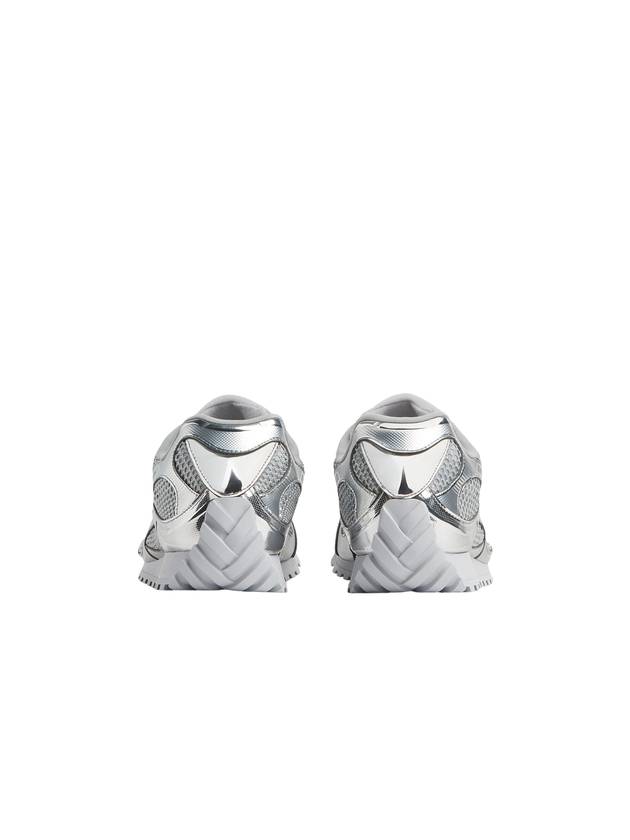 Bottega Veneta Orbit Low-Top Sneakers Silver