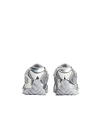 Bottega Veneta Orbit Low-Top Sneakers Silver