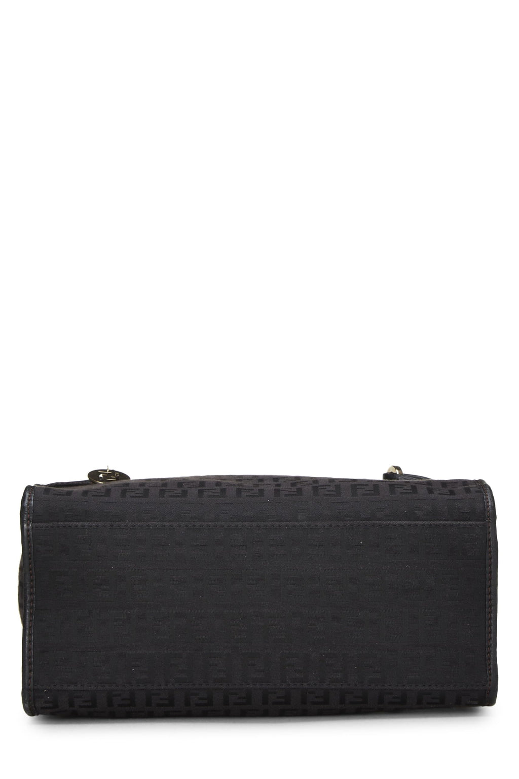 Fendi,  Black Zucchino Canvas Tote Small, Black