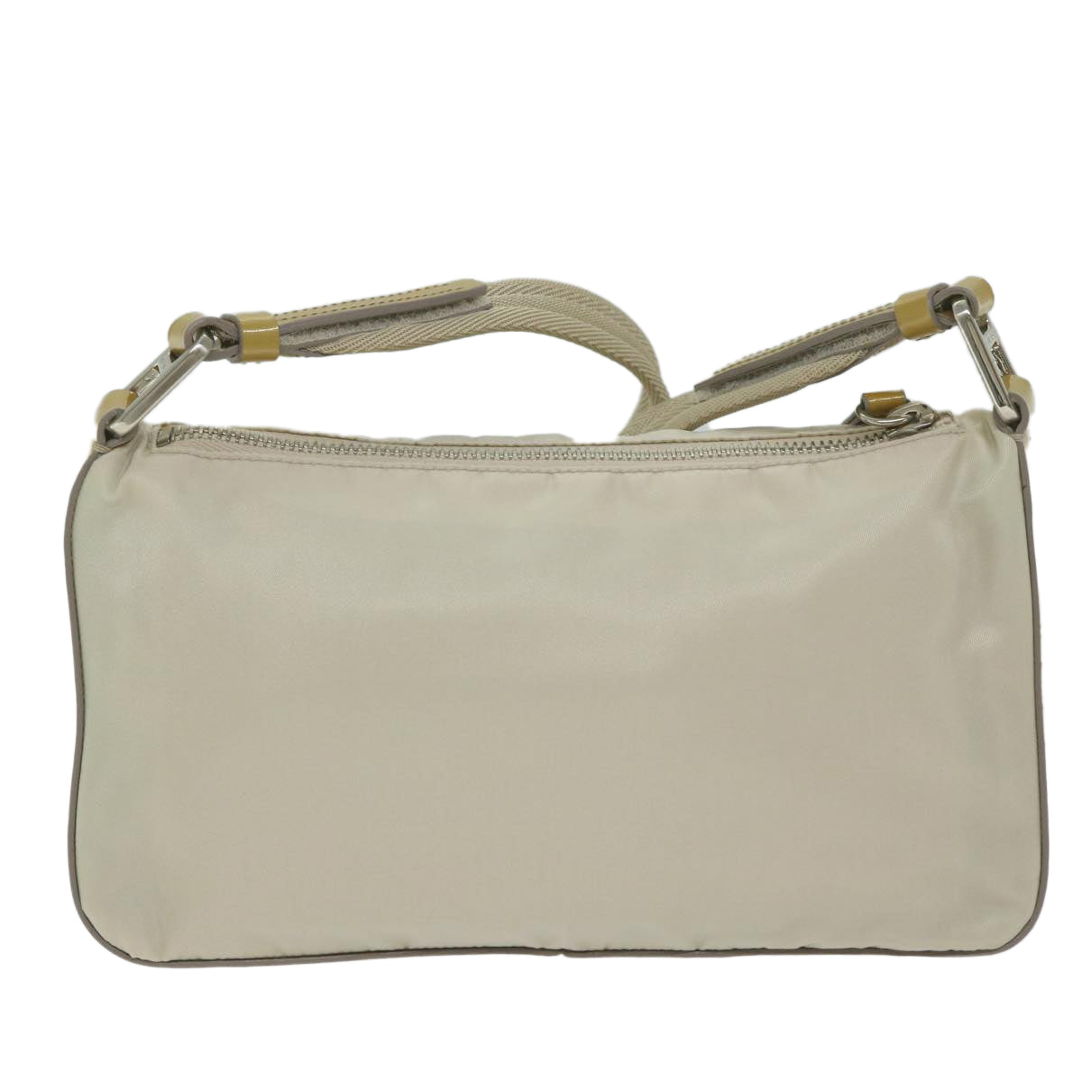 PRADA Shoulder Bag Nylon Enamel Beige  61325