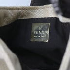 FENDI Zucca Canvas Mini Mamma Baguette Hand Bag Beige61332