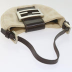 FENDI Zucca Canvas Mini Mamma Baguette Hand Bag Beige61332