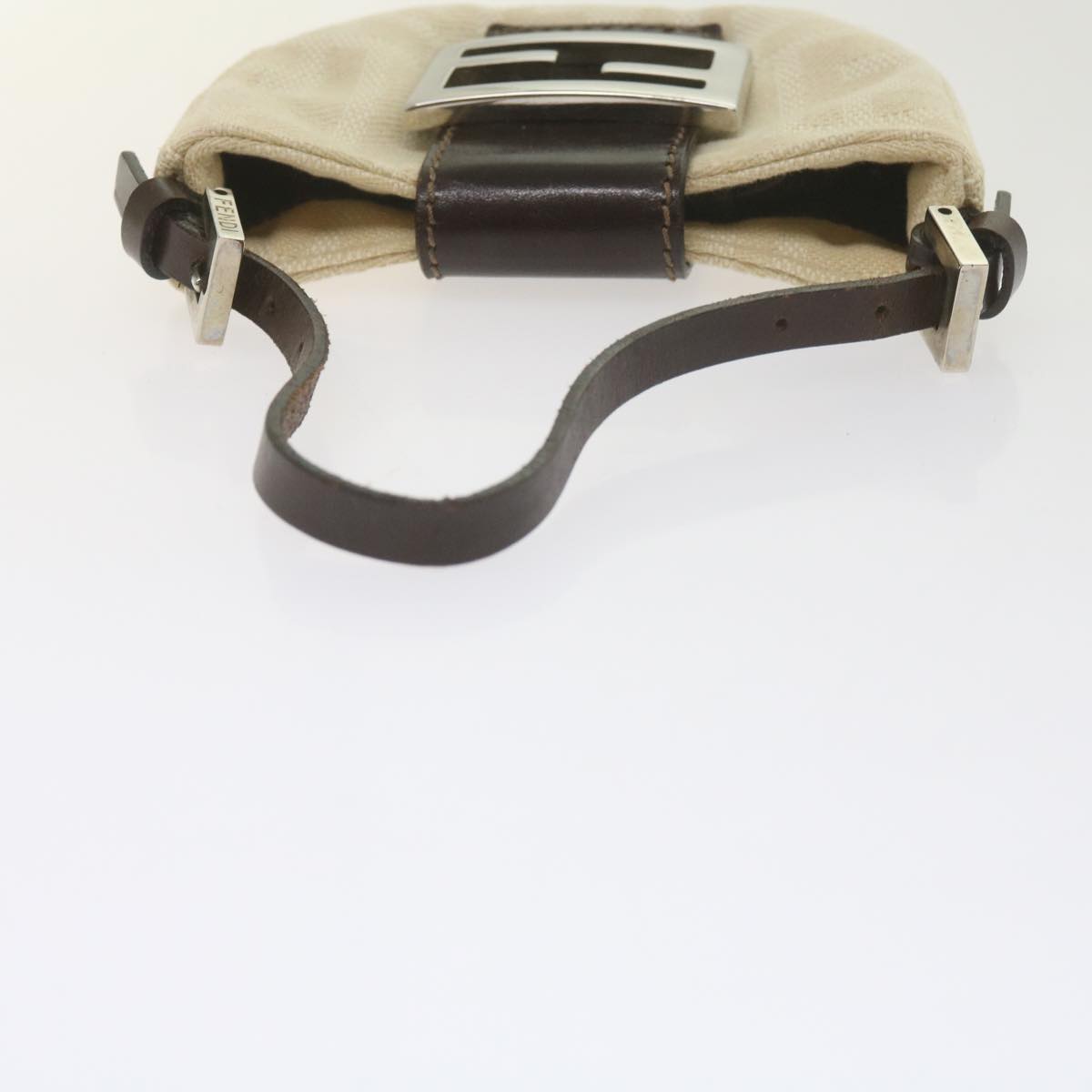 FENDI Zucca Canvas Mini Mamma Baguette Hand Bag Beige61332