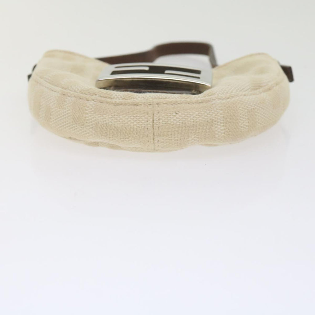 FENDI Zucca Canvas Mini Mamma Baguette Hand Bag Beige61332