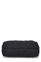 Fendi,  Black Quilted Canvas Chain Tote, Black