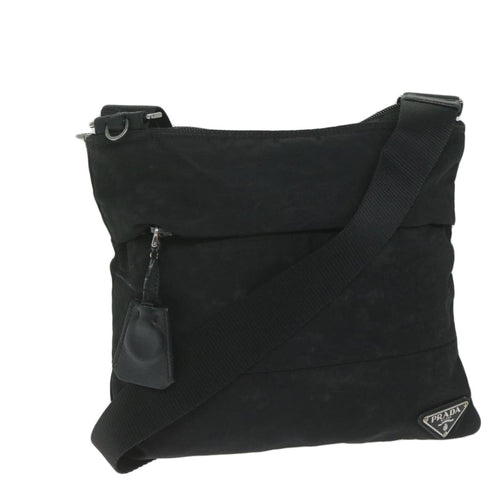 PRADA Shoulder Bag Nylon Black  61406
