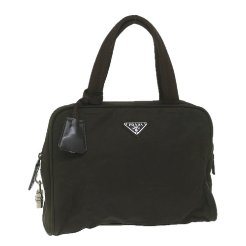 PRADA Hand Bag Nylon Khaki  61415