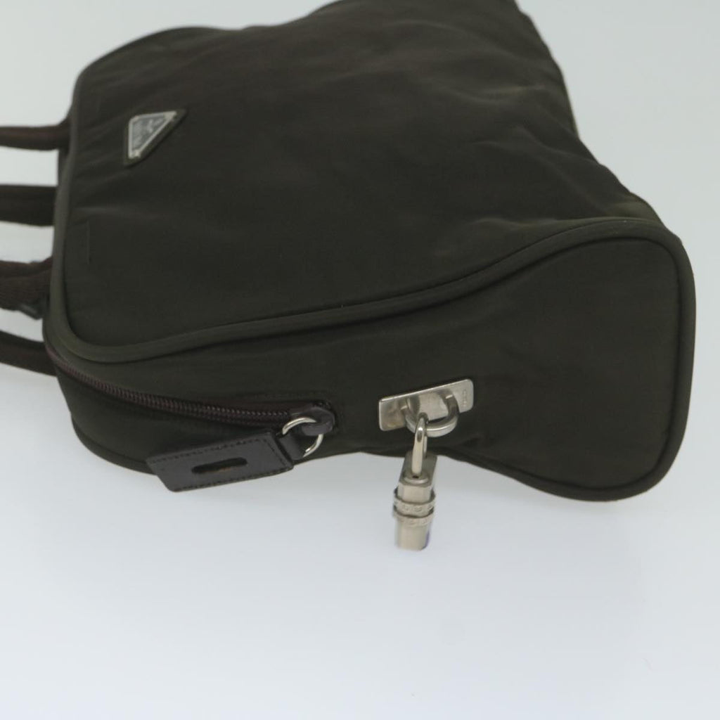 PRADA Hand Bag Nylon Khaki  61415