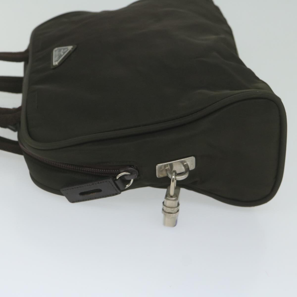 PRADA Hand Bag Nylon Khaki  61415