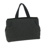 PRADA Hand Bag Wool Gray  61417