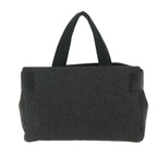 PRADA Hand Bag Wool Gray  61417