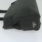 PRADA Hand Bag Wool Gray  61417