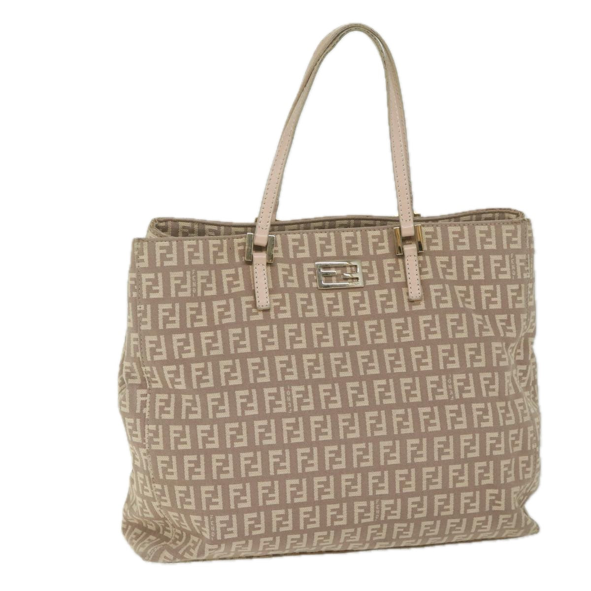 FENDI Zucchino Canvas Hand Bag Beige61442