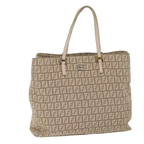 FENDI Zucchino Canvas Hand Bag Beige61442