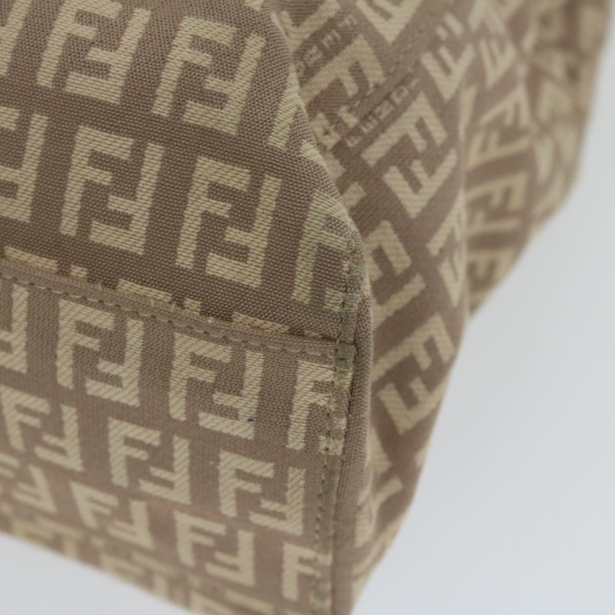 FENDI Zucchino Canvas Hand Bag Beige61442