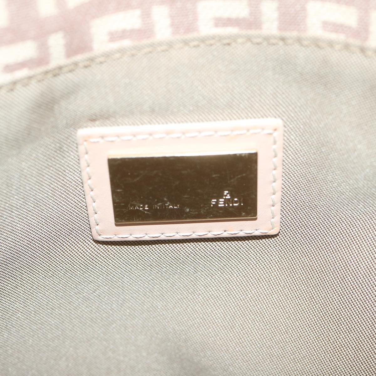 FENDI Zucchino Canvas Hand Bag Beige61442