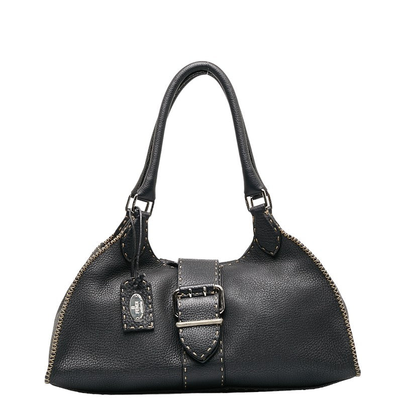 Fendi Selleria Handbags Black Leather Ladies Fendi