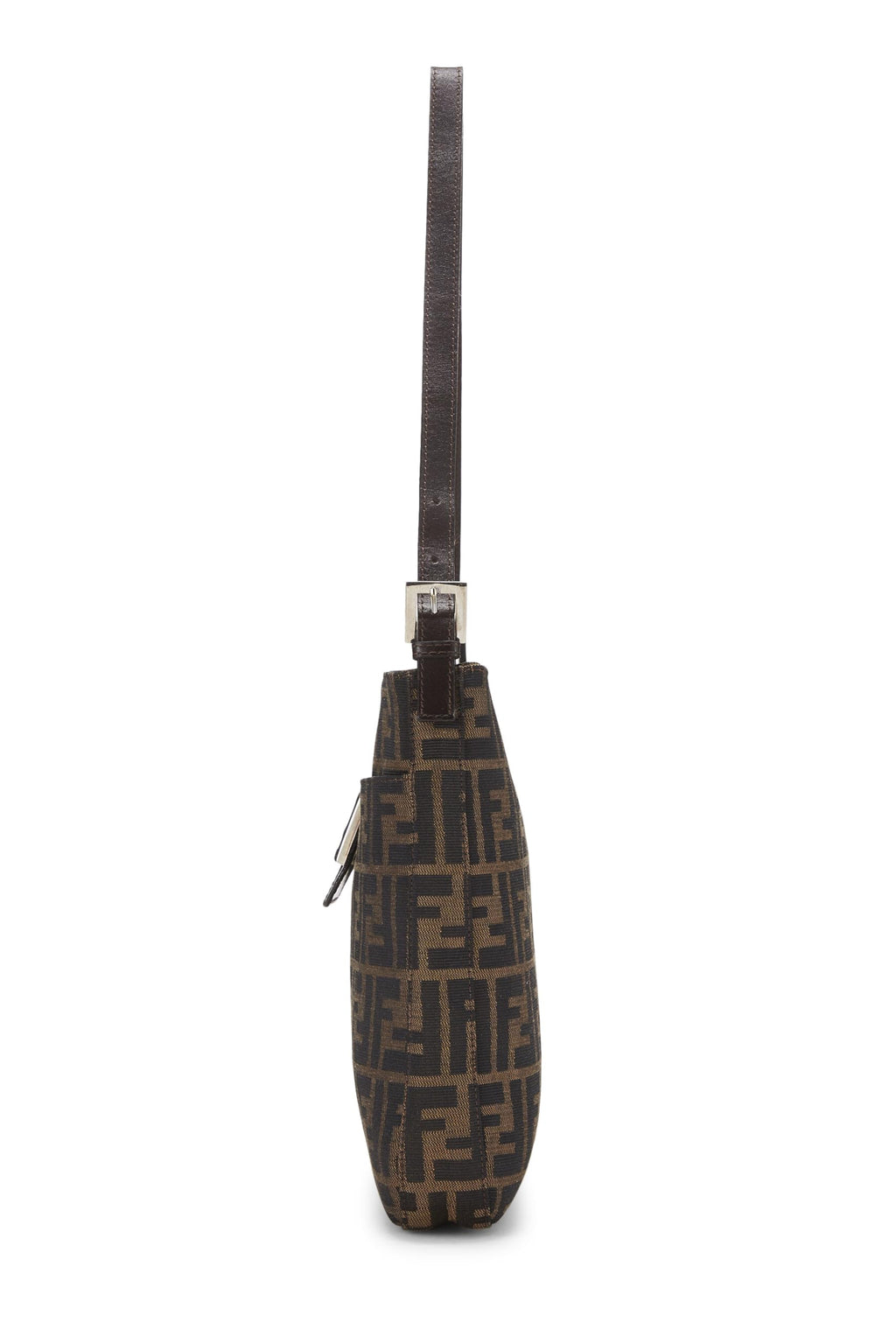 Fendi,  Brown Zucca Canvas Shoulder Bag, Brown