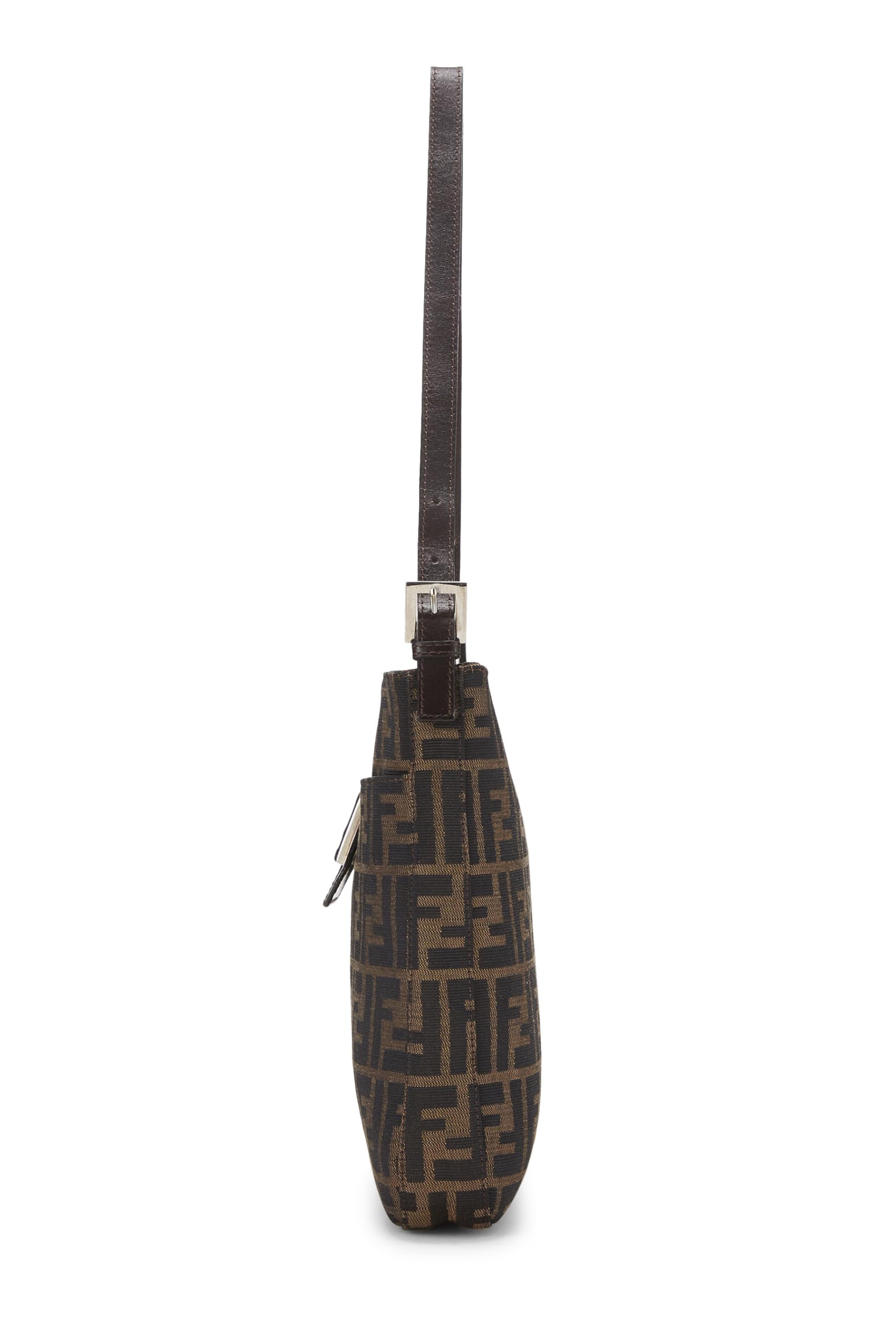 Fendi,  Brown Zucca Canvas Shoulder Bag, Brown