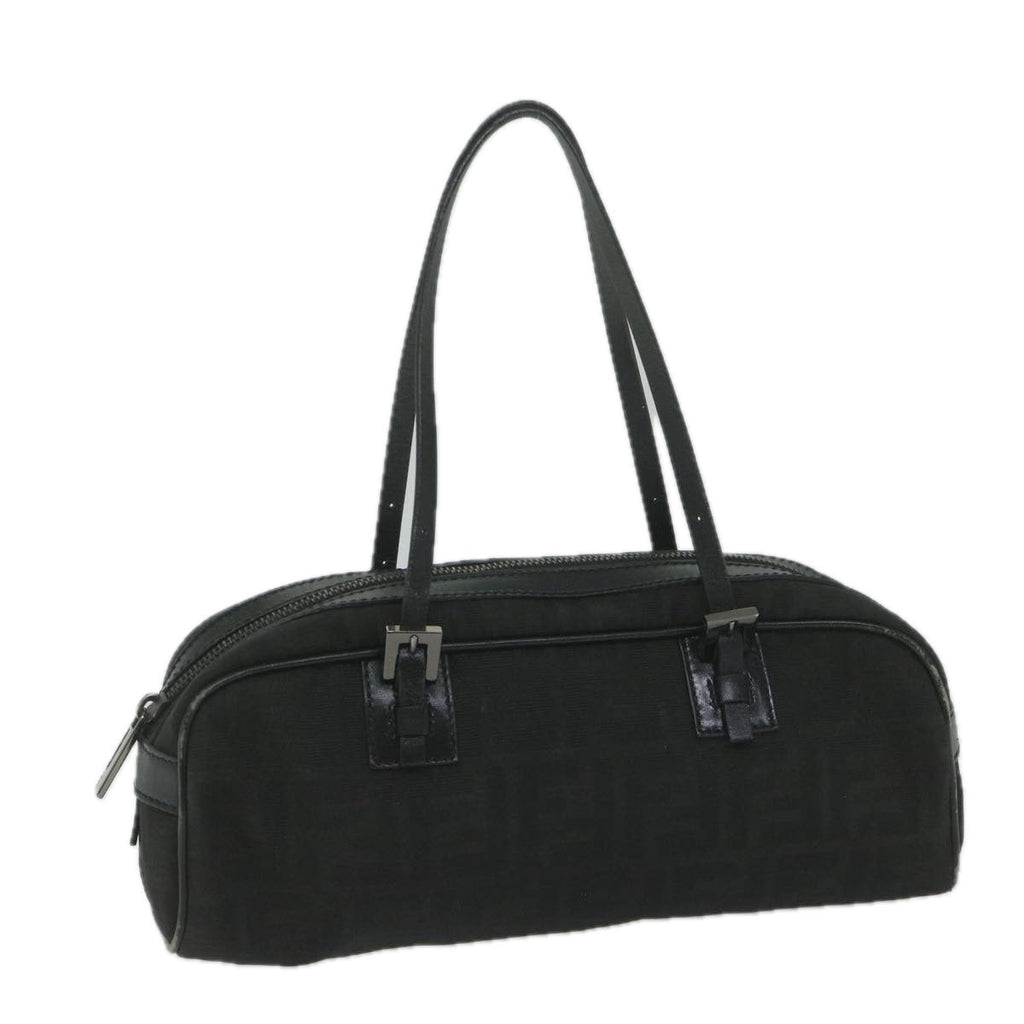 FENDI Zucca Canvas Hand Bag Black61538