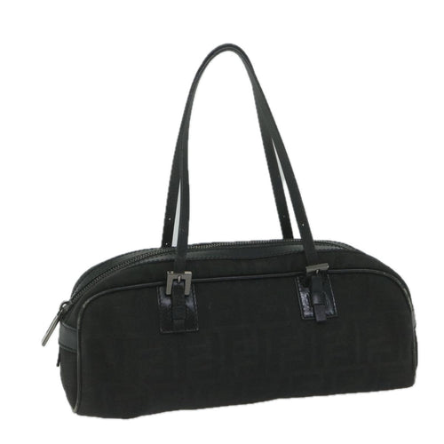 FENDI Zucca Canvas Hand Bag Black61538