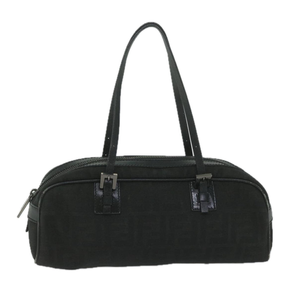 FENDI Zucca Canvas Hand Bag Black61538