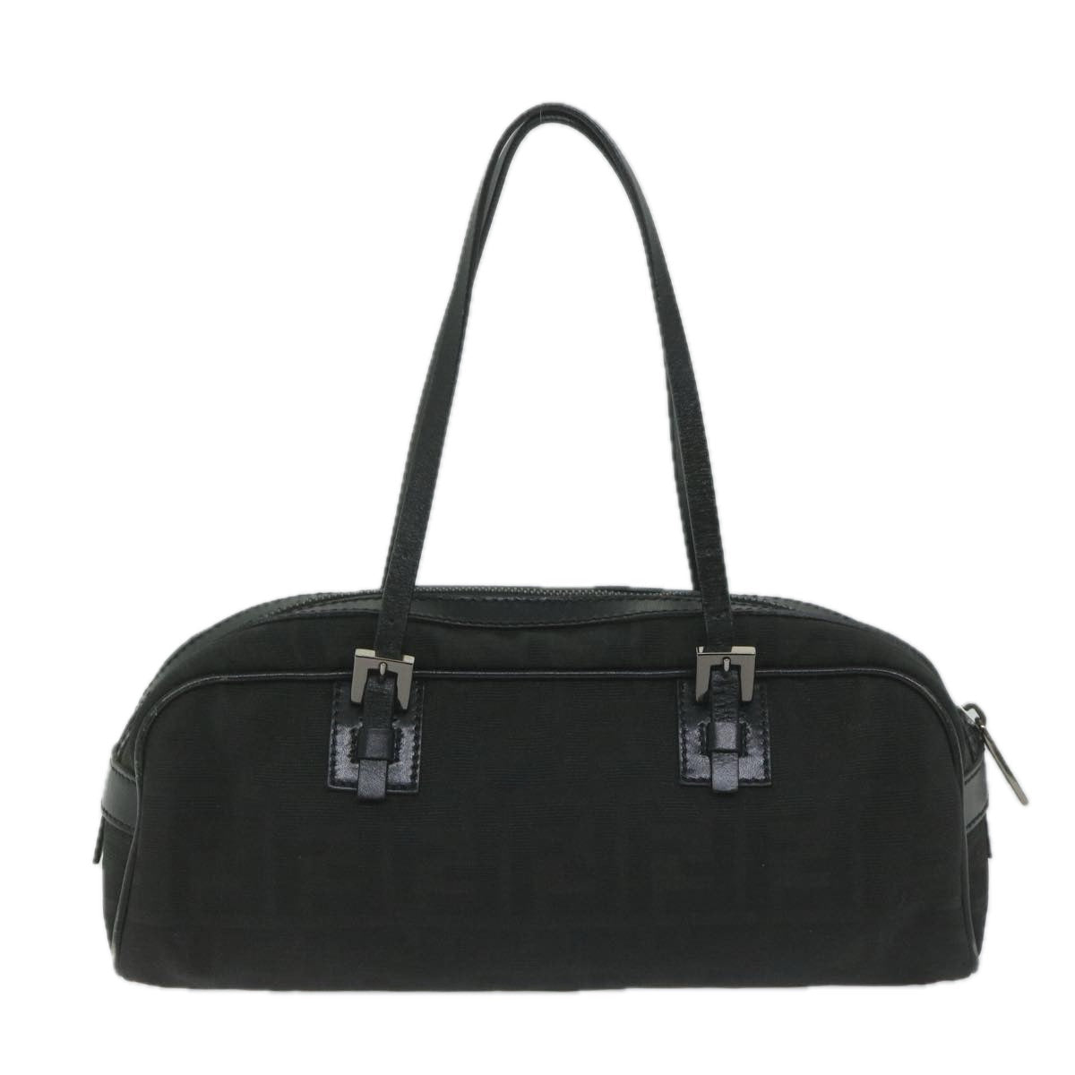 FENDI Zucca Canvas Hand Bag Black61538