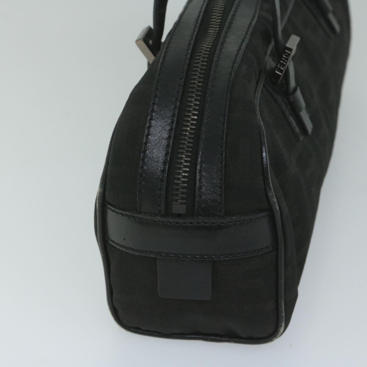 FENDI Zucca Canvas Hand Bag Black61538