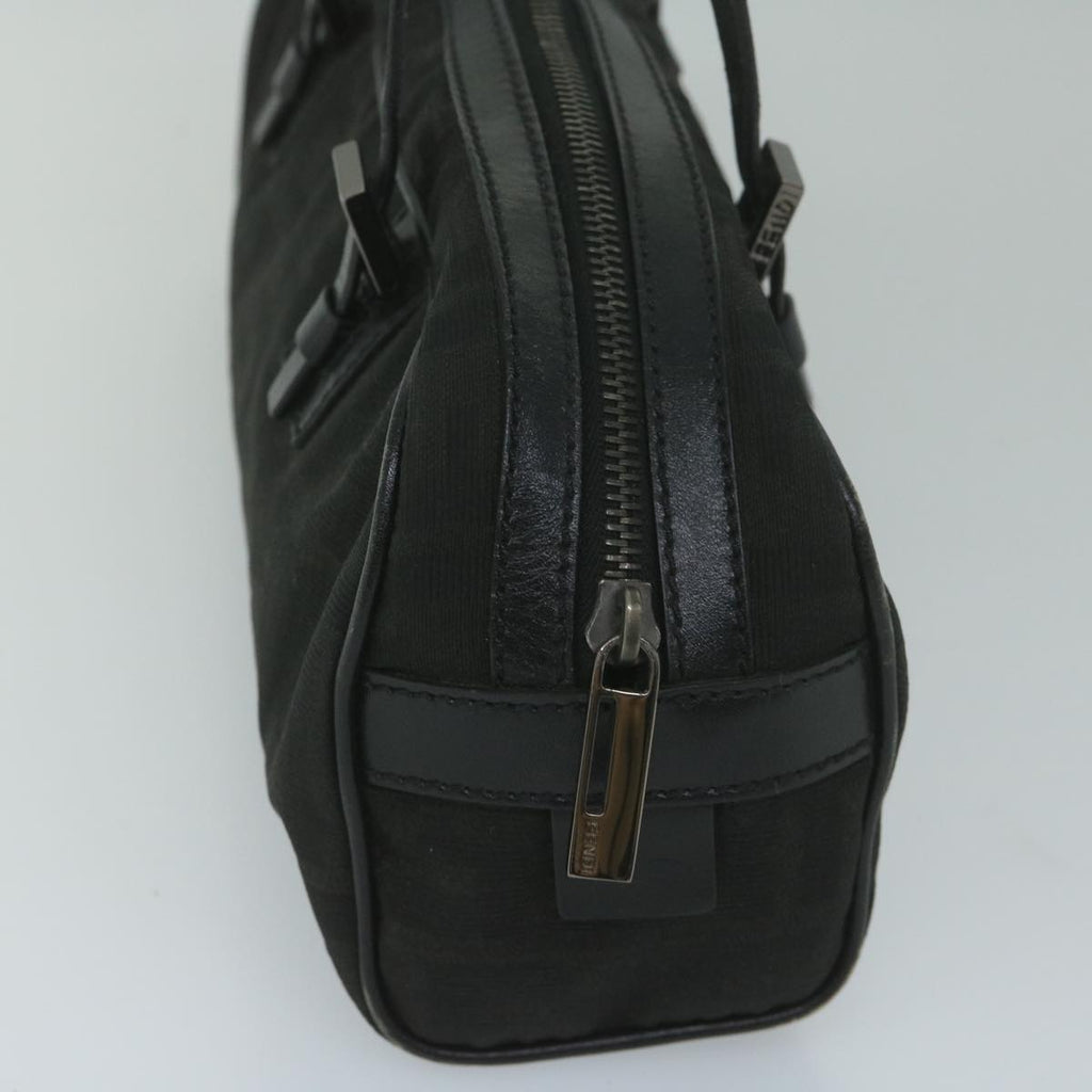 FENDI Zucca Canvas Hand Bag Black61538