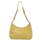 PRADA Shoulder Bag Leather Yellow  61556