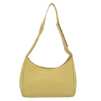 PRADA Shoulder Bag Leather Yellow  61556