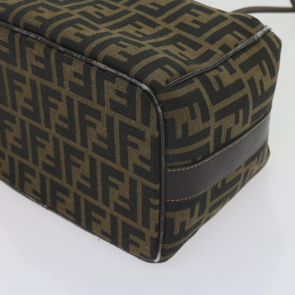 FENDI Zucca Canvas Vanity Cosmetic Pouch Black Brown61576