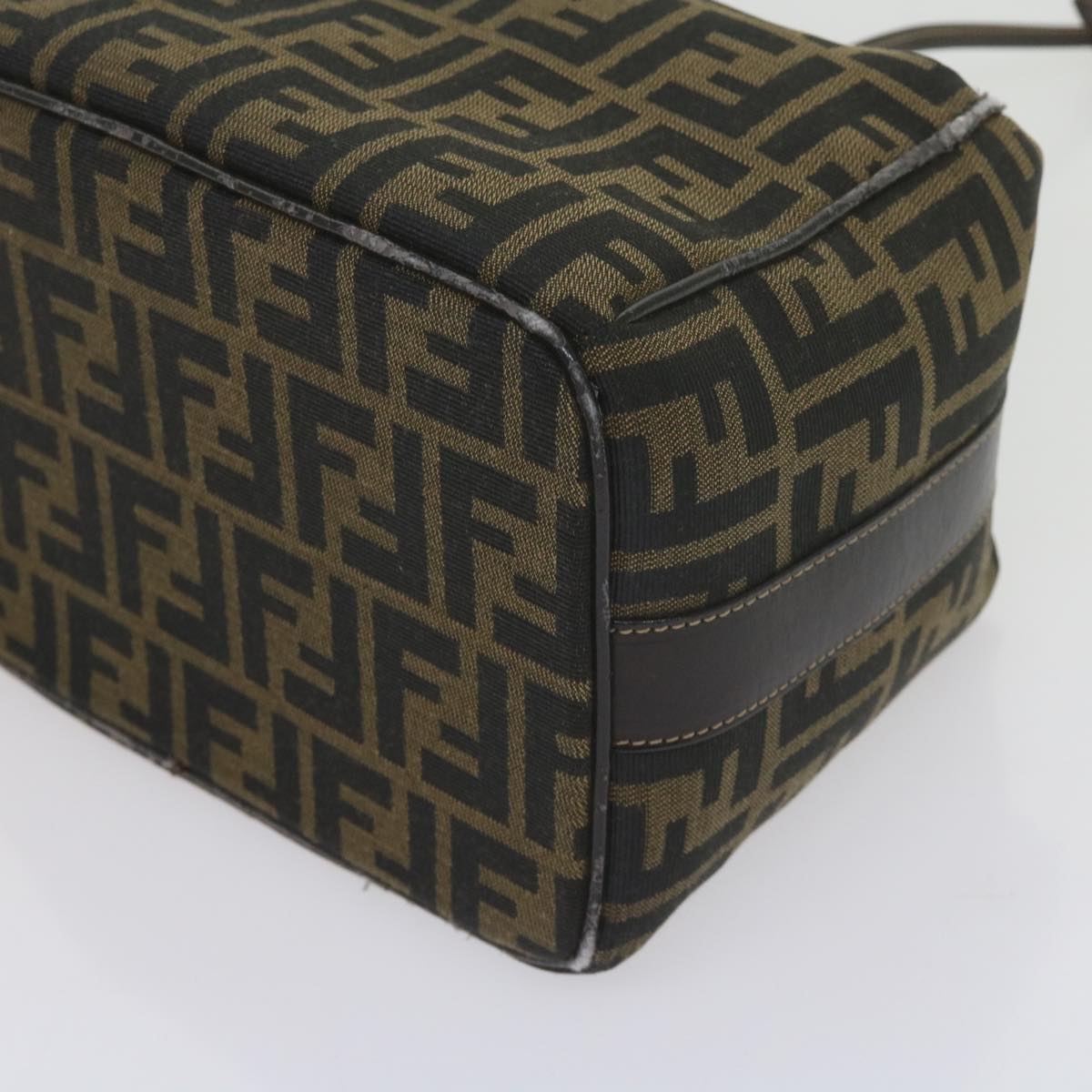 FENDI Zucca Canvas Vanity Cosmetic Pouch Black Brown61576