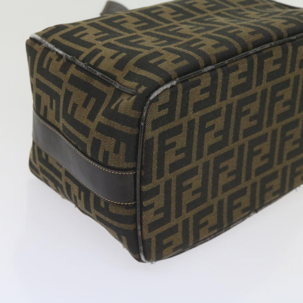 FENDI Zucca Canvas Vanity Cosmetic Pouch Black Brown61576
