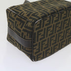 FENDI Zucca Canvas Vanity Cosmetic Pouch Black Brown61576