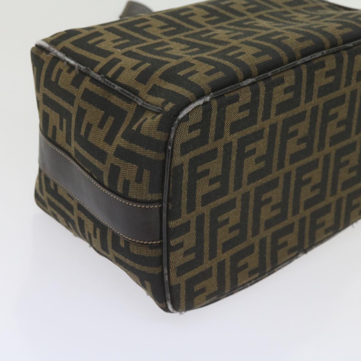 FENDI Zucca Canvas Vanity Cosmetic Pouch Black Brown61576