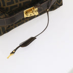 FENDI Zucca Canvas Vanity Cosmetic Pouch Black Brown61576