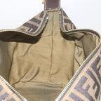 FENDI Zucca Canvas Vanity Cosmetic Pouch Black Brown61576