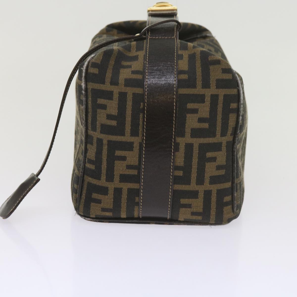 FENDI Zucca Canvas Vanity Cosmetic Pouch Black Brown61576