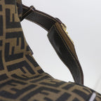 FENDI Zucca Canvas Vanity Cosmetic Pouch Black Brown61576