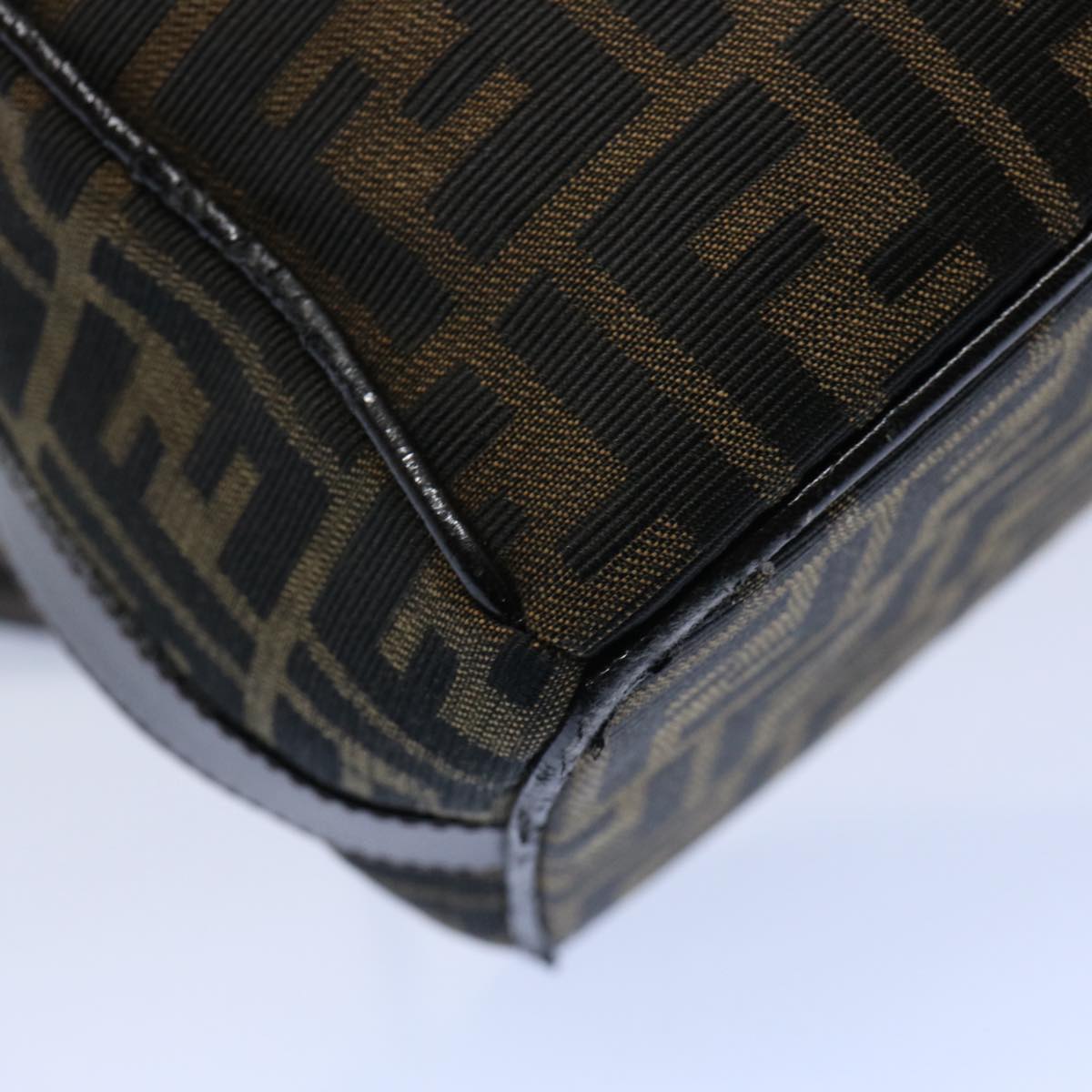 FENDI Zucca Canvas Vanity Cosmetic Pouch Black Brown61577